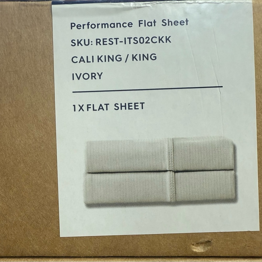 Performance Flat Sheet in Ivory